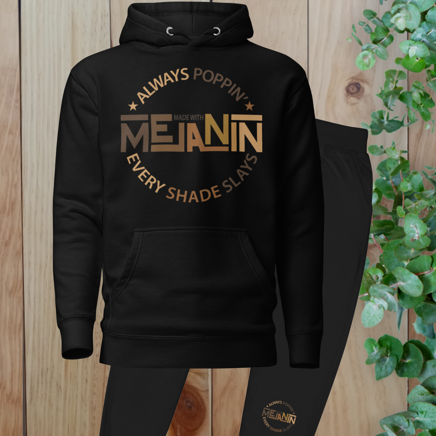 Melanin Poppin Jogger Set - Irie Vybyz Tees & Thingz