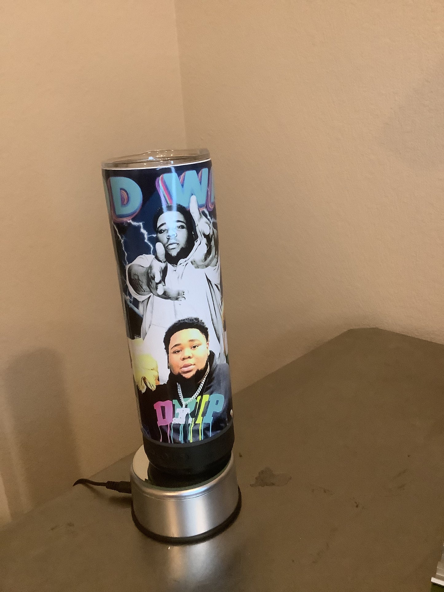20oz Speaker Tumbler with Rod Wave Design and song codes - Irie Vybyz Tees & Thingz