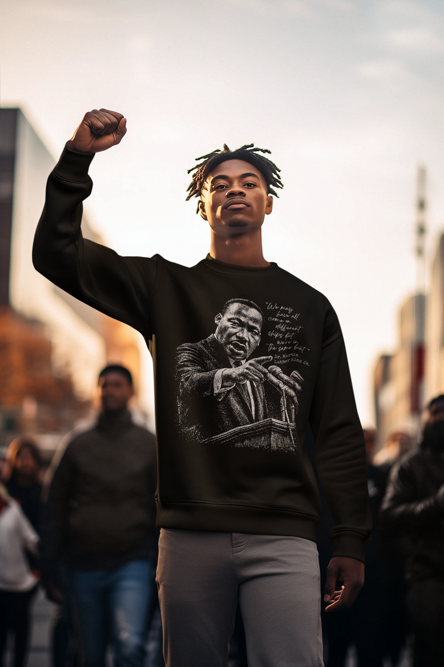 MLK Unity Quote Crewneck Sweatshirt