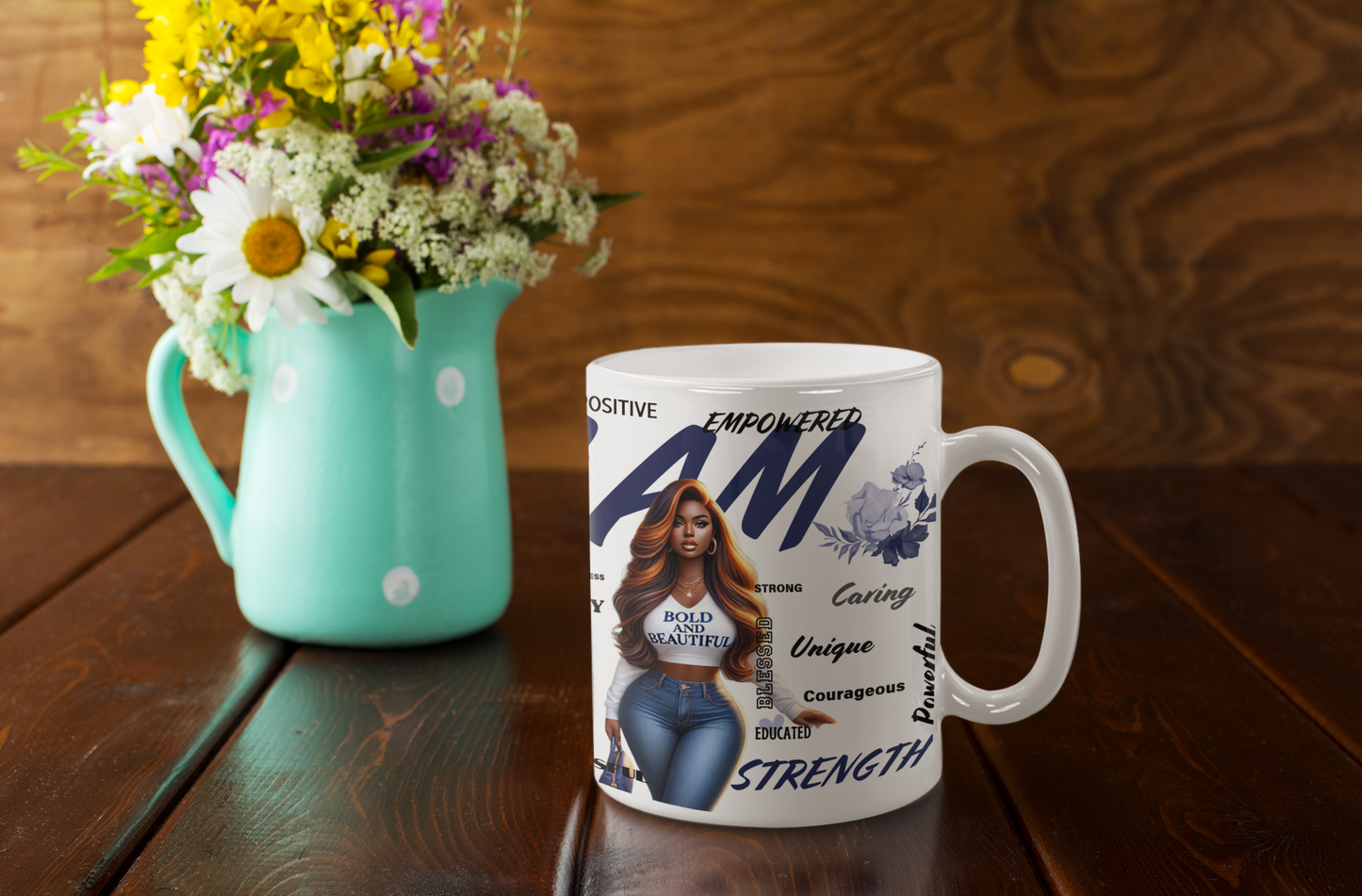 I Am Strength: 20oz Mug Celebrating Powerful Black Women