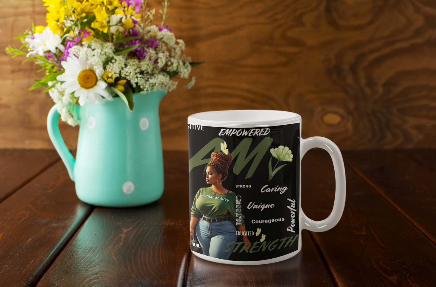I Am Strength: 20oz Mug Celebrating Powerful Black Women