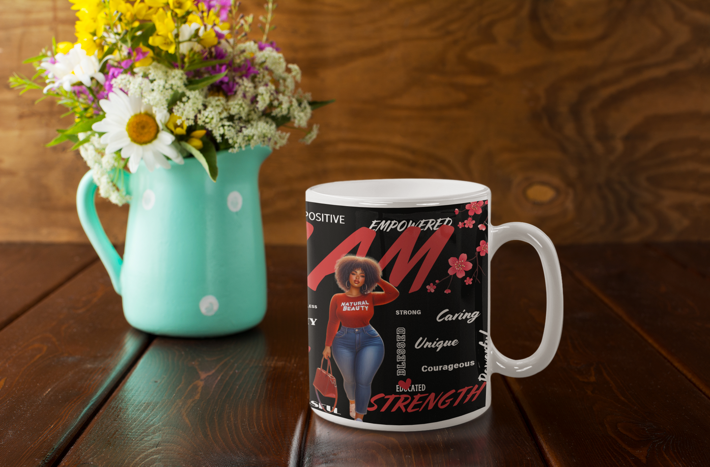 I Am Strength: 20oz Mug Celebrating Powerful Black Women
