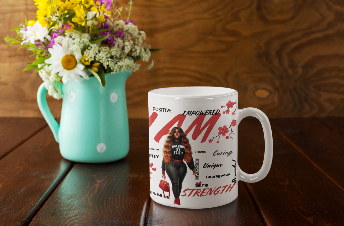 I Am Strength: 20oz Mug Celebrating Powerful Black Women