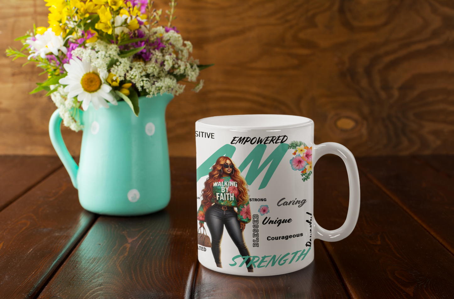 I Am Strength: 20oz Mug Celebrating Powerful Black Women
