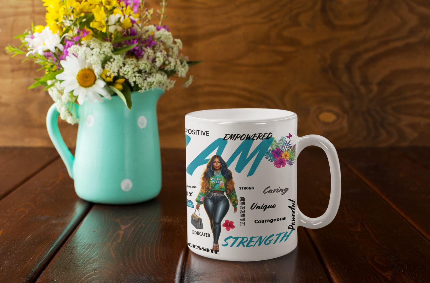 I Am Strength: 20oz Mug Celebrating Powerful Black Women
