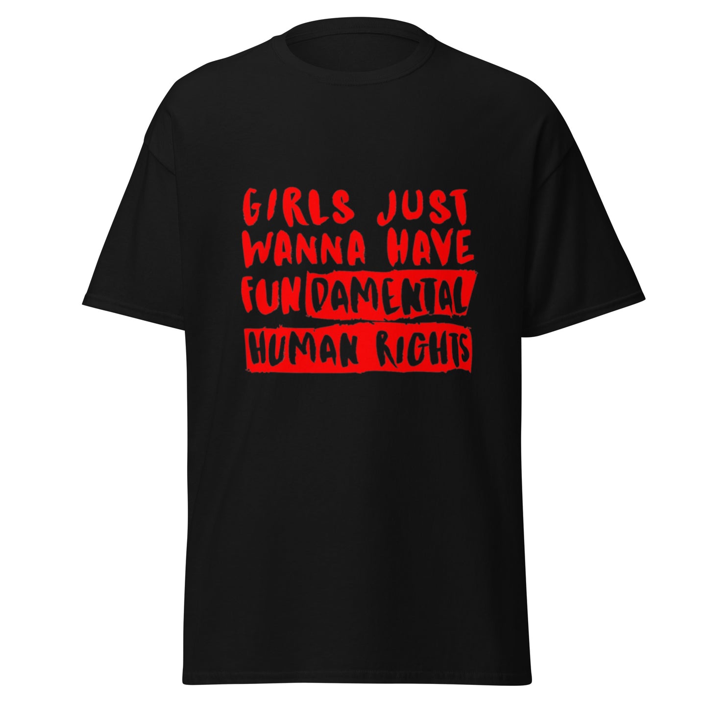 Girls Just Wanna Have Fundamental Rights Cotton Tee - Irie Vybyz Tees & Thingz