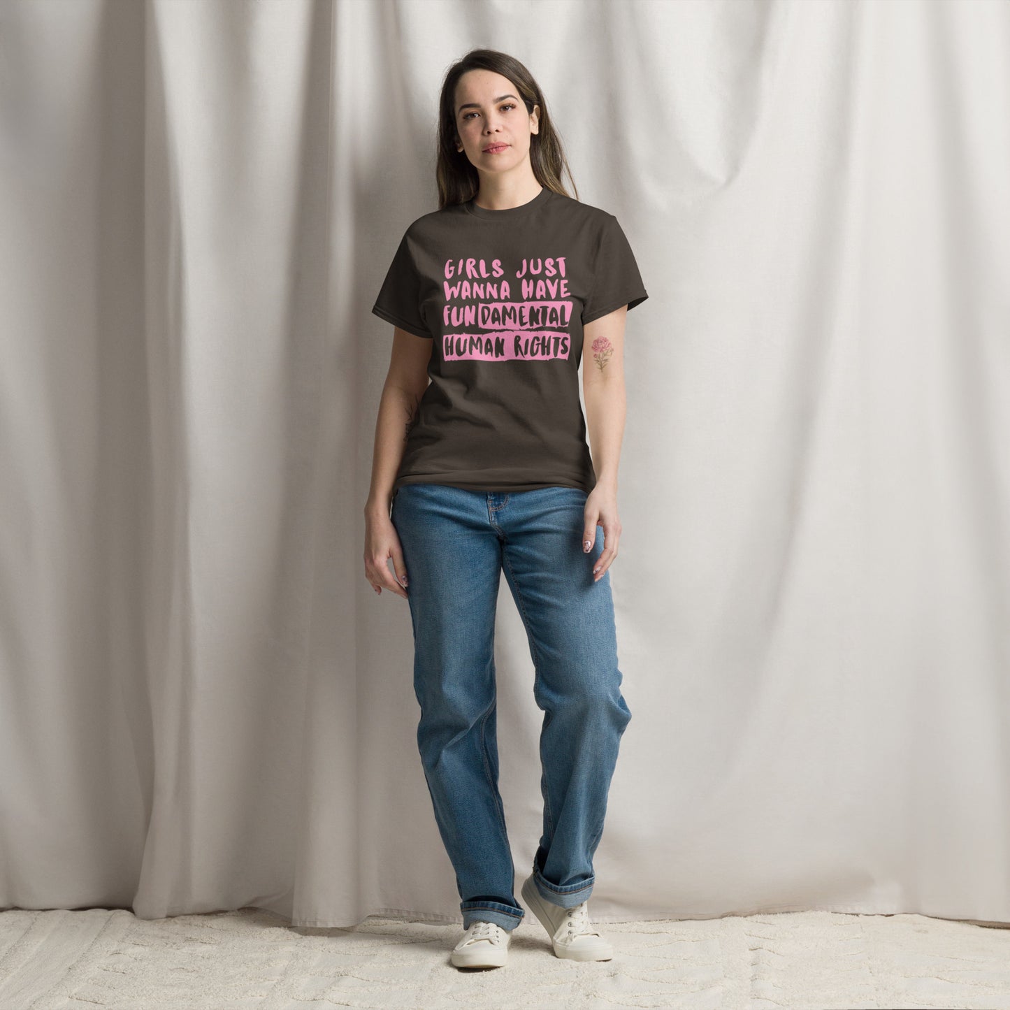 Girls Just Wanna Have Fundamental Rights Cotton Tee - Irie Vybyz Tees & Thingz