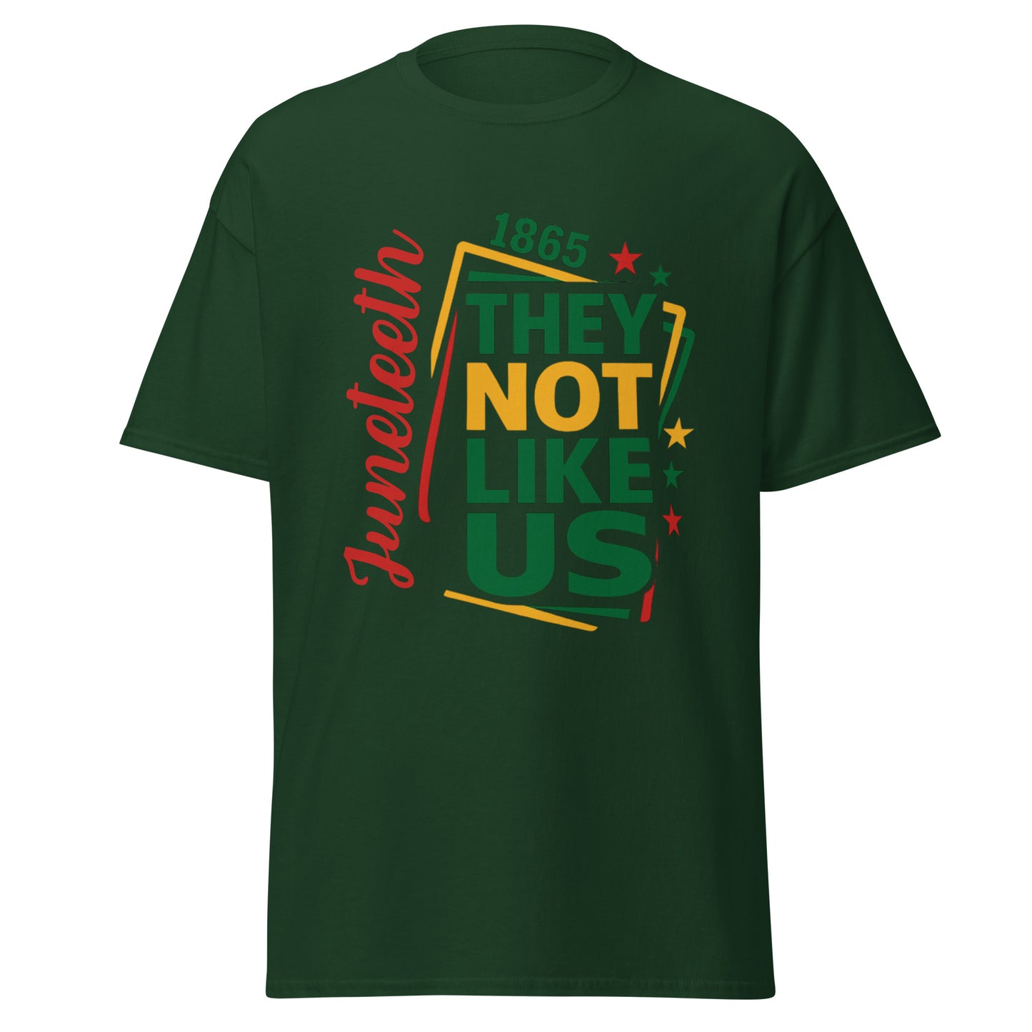 They Not Like Us" Juneteenth Freedom Tee – Bold, Black, Unapologetic
