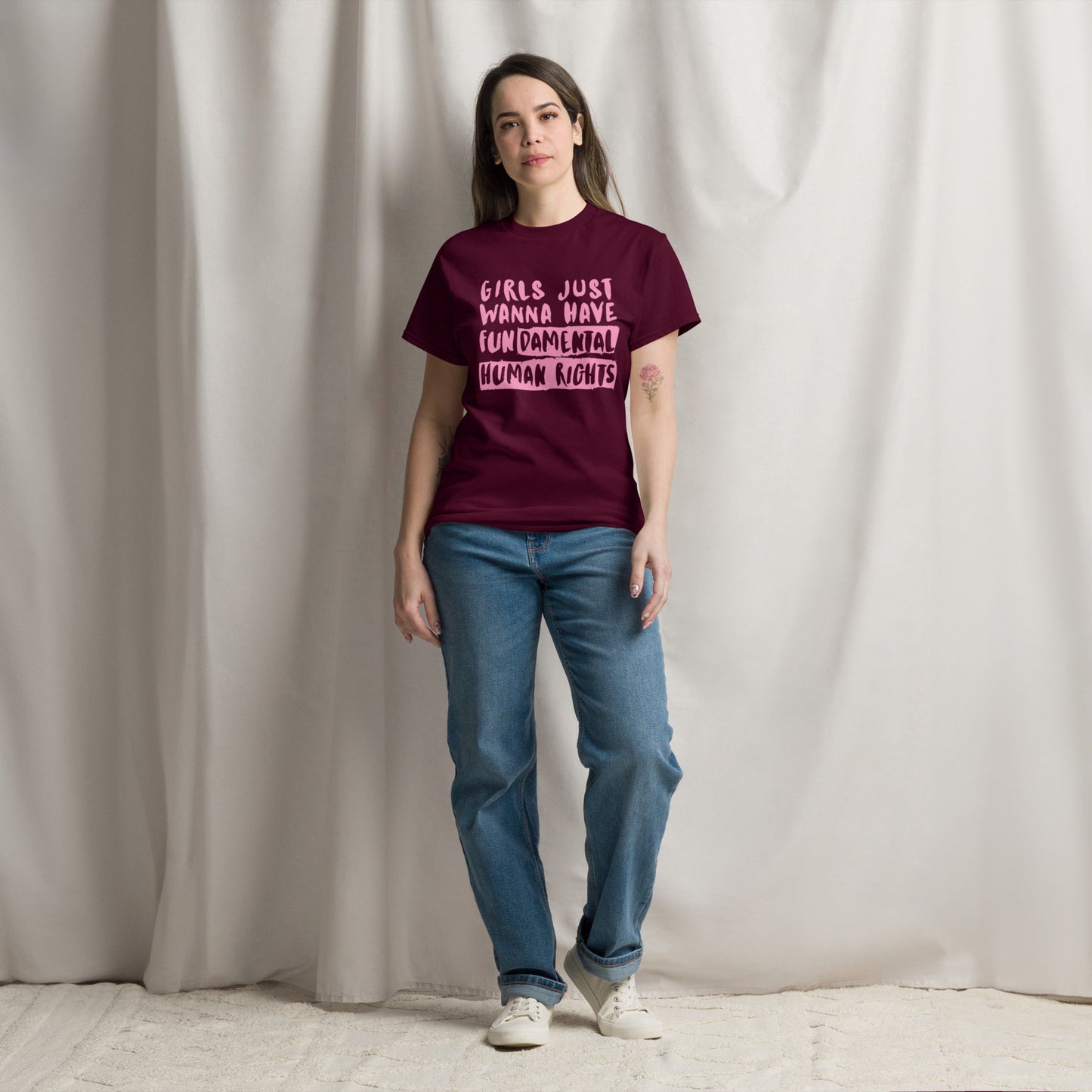 Girls Just Wanna Have Fundamental Rights Cotton Tee - Irie Vybyz Tees & Thingz