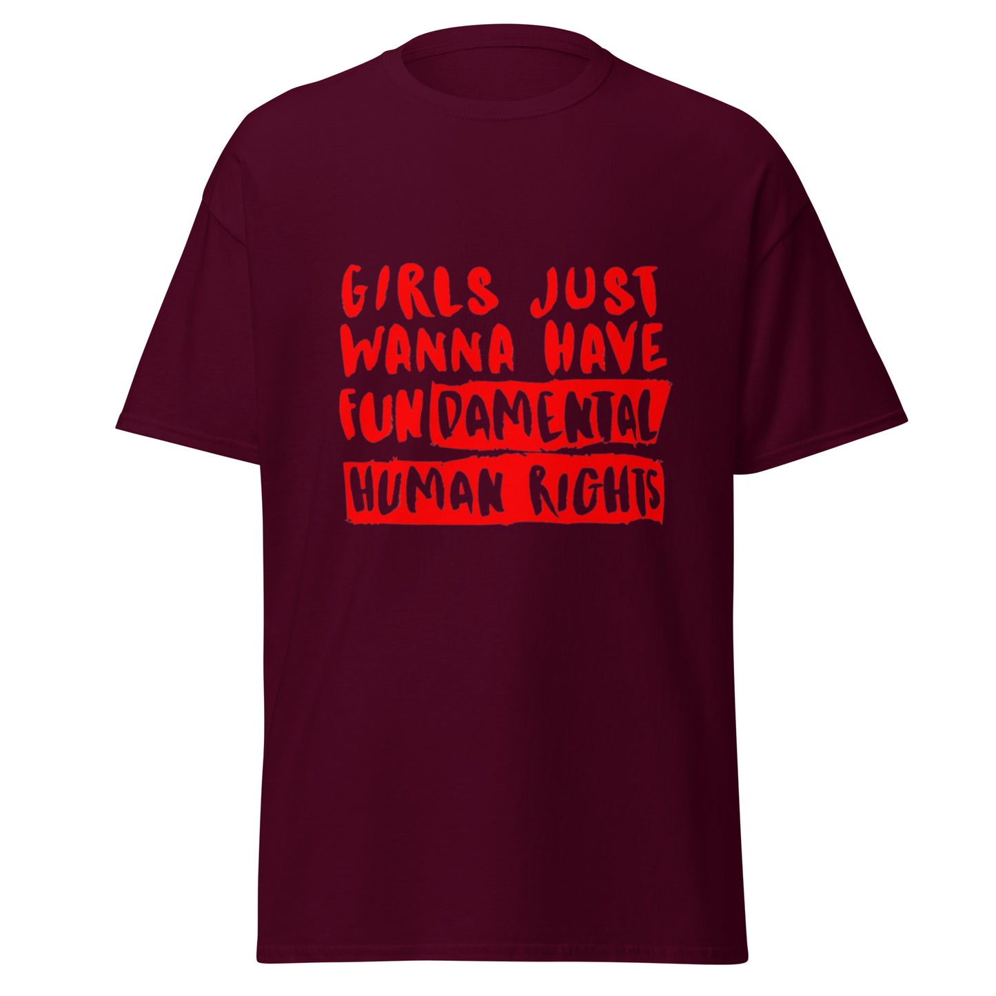 Girls Just Wanna Have Fundamental Rights Cotton Tee - Irie Vybyz Tees & Thingz