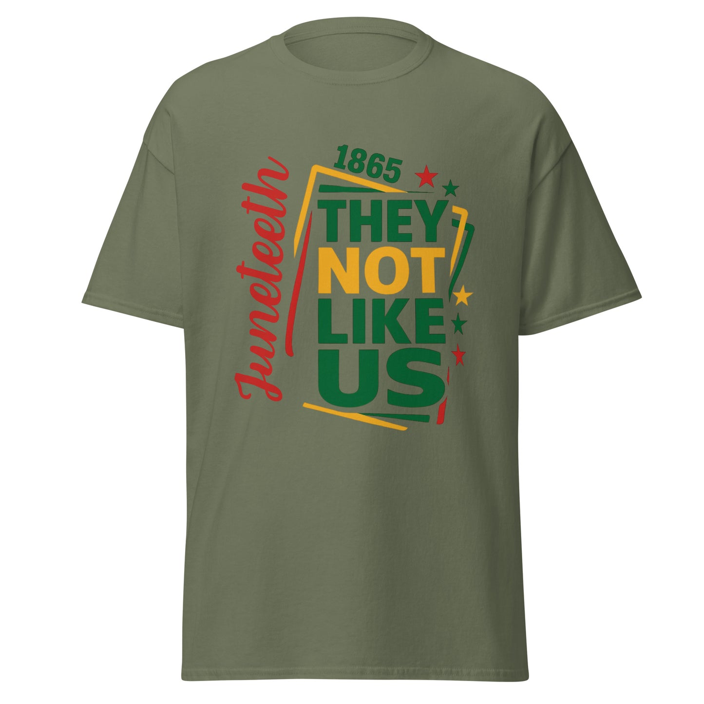 They Not Like Us" Juneteenth Freedom Tee – Bold, Black, Unapologetic