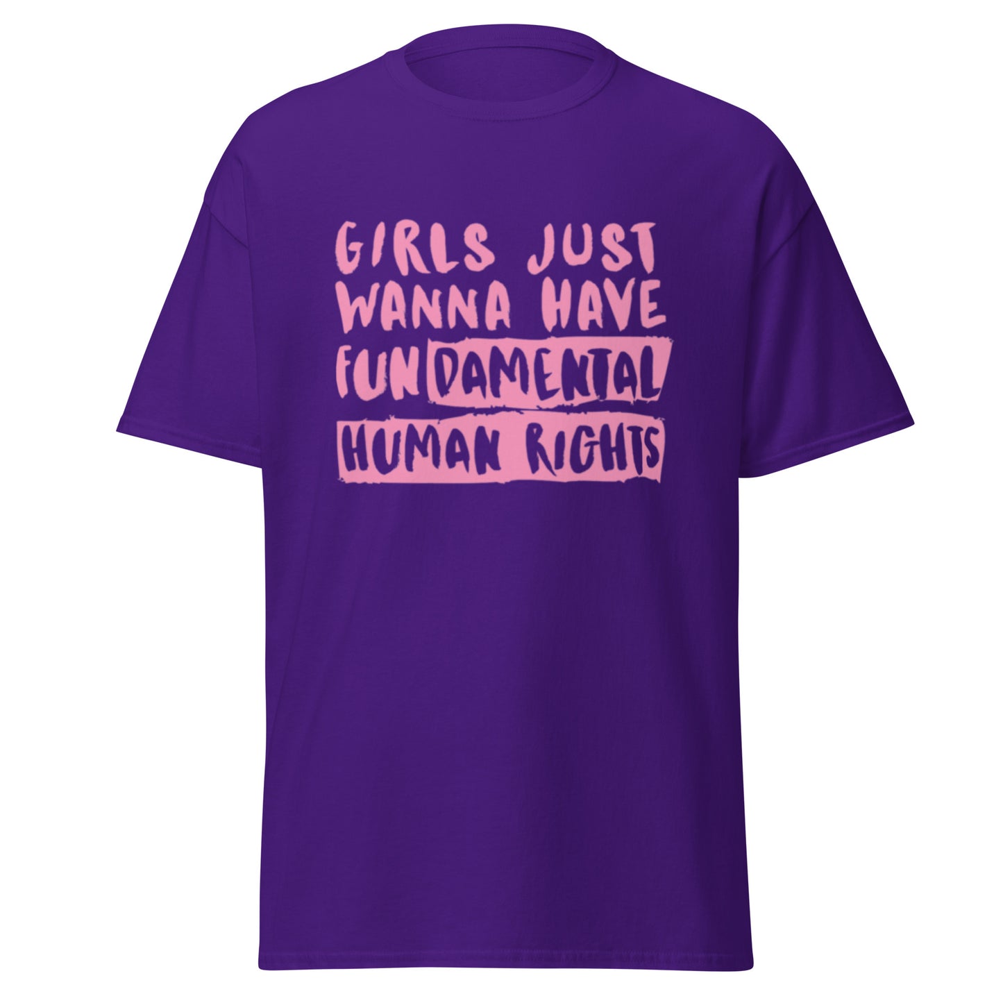 Girls Just Wanna Have Fundamental Rights Cotton Tee - Irie Vybyz Tees & Thingz