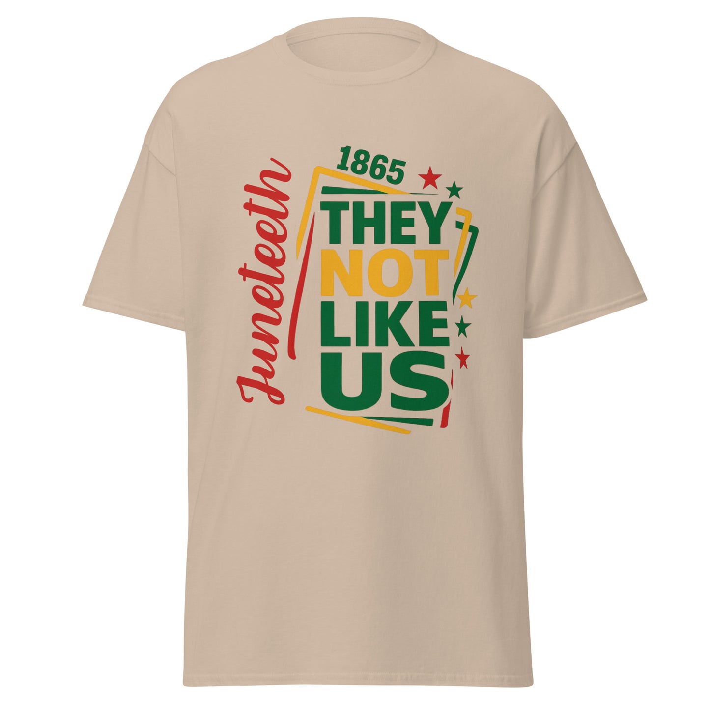 They Not Like Us" Juneteenth Freedom Tee – Bold, Black, Unapologetic