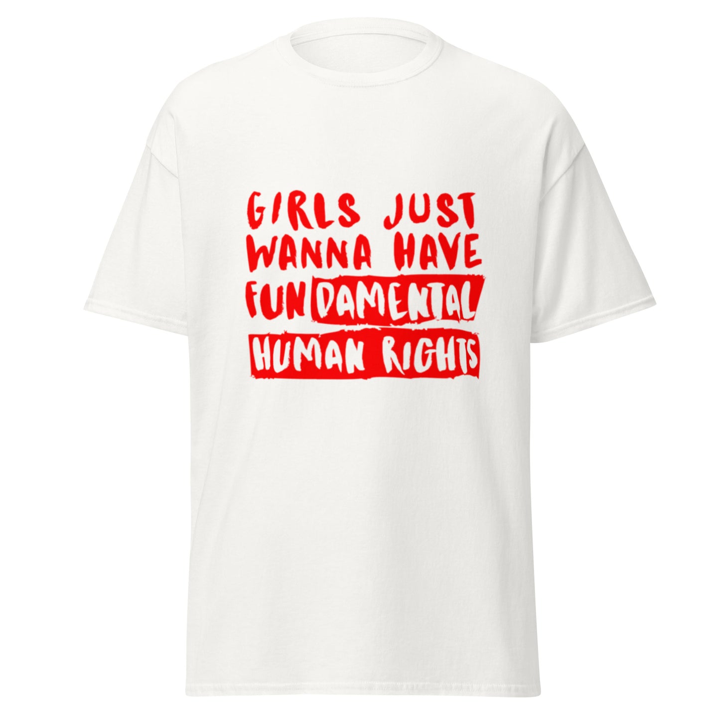 Girls Just Wanna Have Fundamental Rights Cotton Tee - Irie Vybyz Tees & Thingz