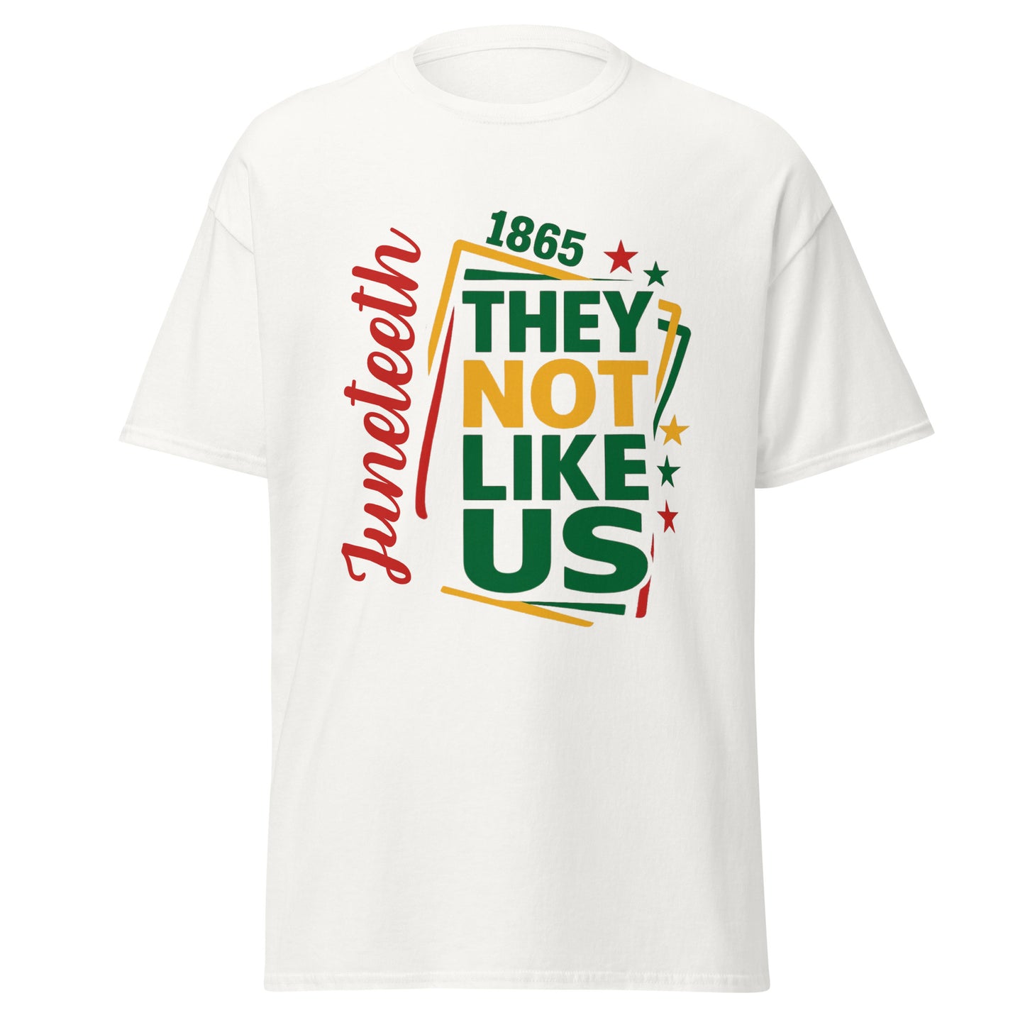 They Not Like Us" Juneteenth Freedom Tee – Bold, Black, Unapologetic
