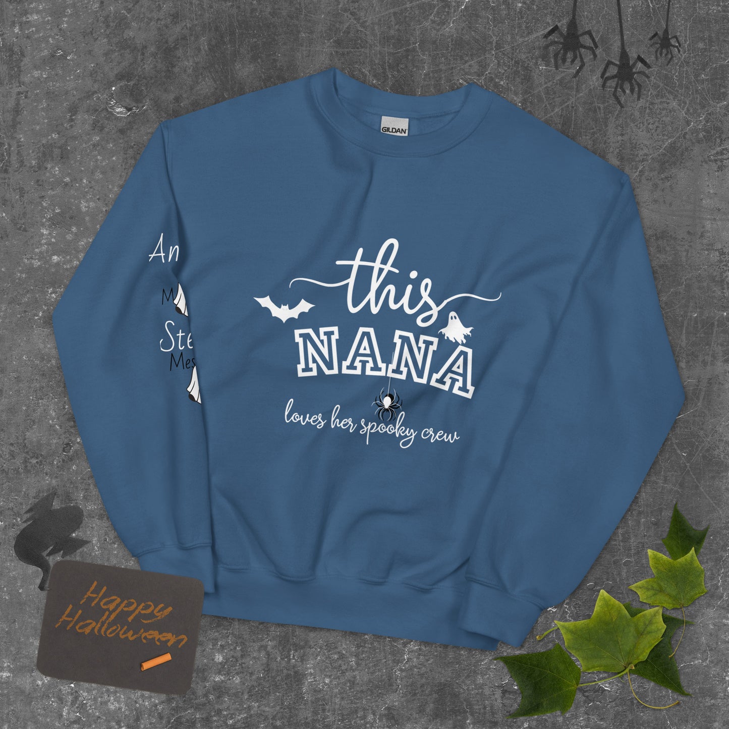 This "Momma/Nana/Memaw/Granny/Moma Loves Her Spooky Crew Sweatshirt/Hoodie - Irie Vybyz Tees & Thingz