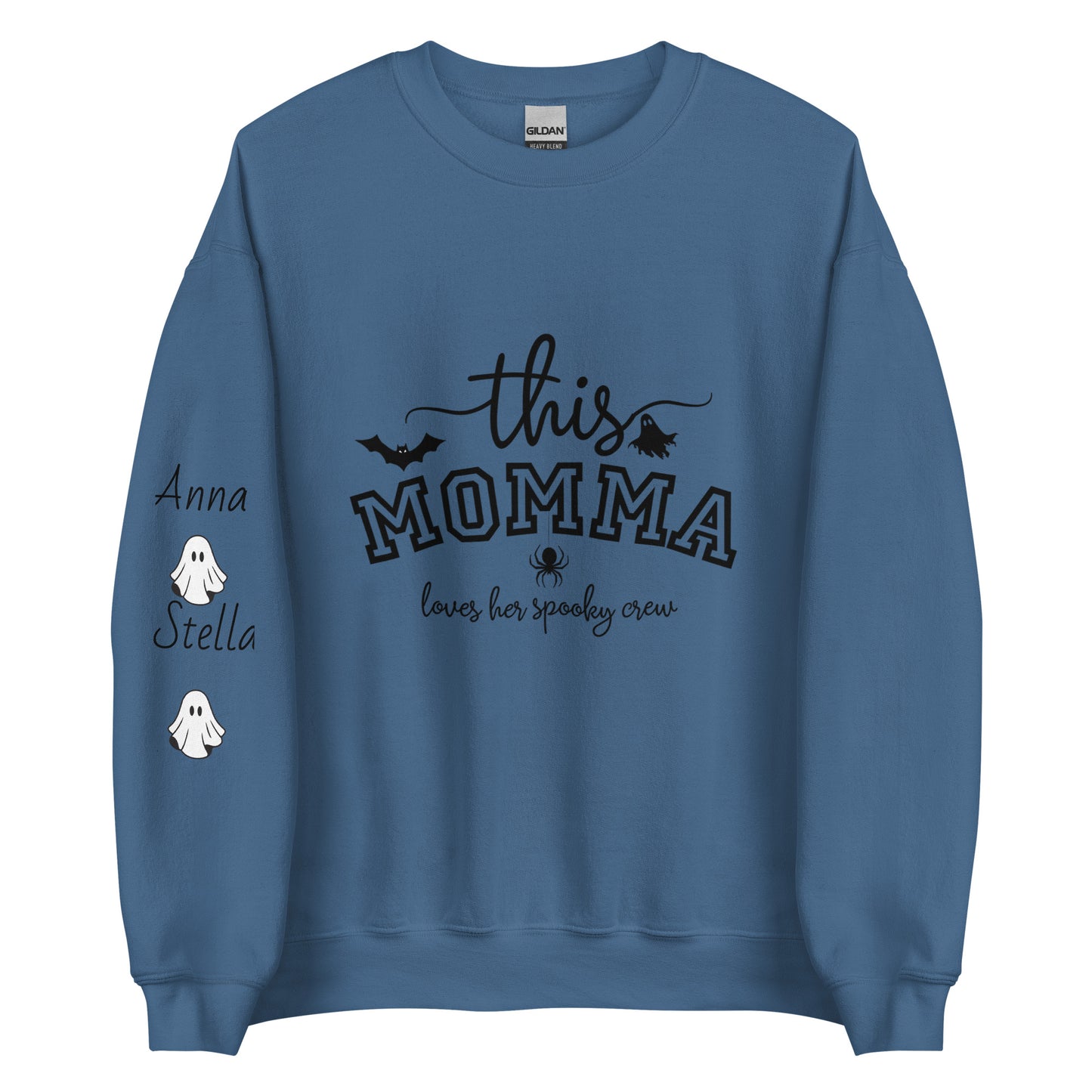 This "Momma/Nana/Memaw/Granny/Moma Loves Her Spooky Crew Sweatshirt/Hoodie - Irie Vybyz Tees & Thingz