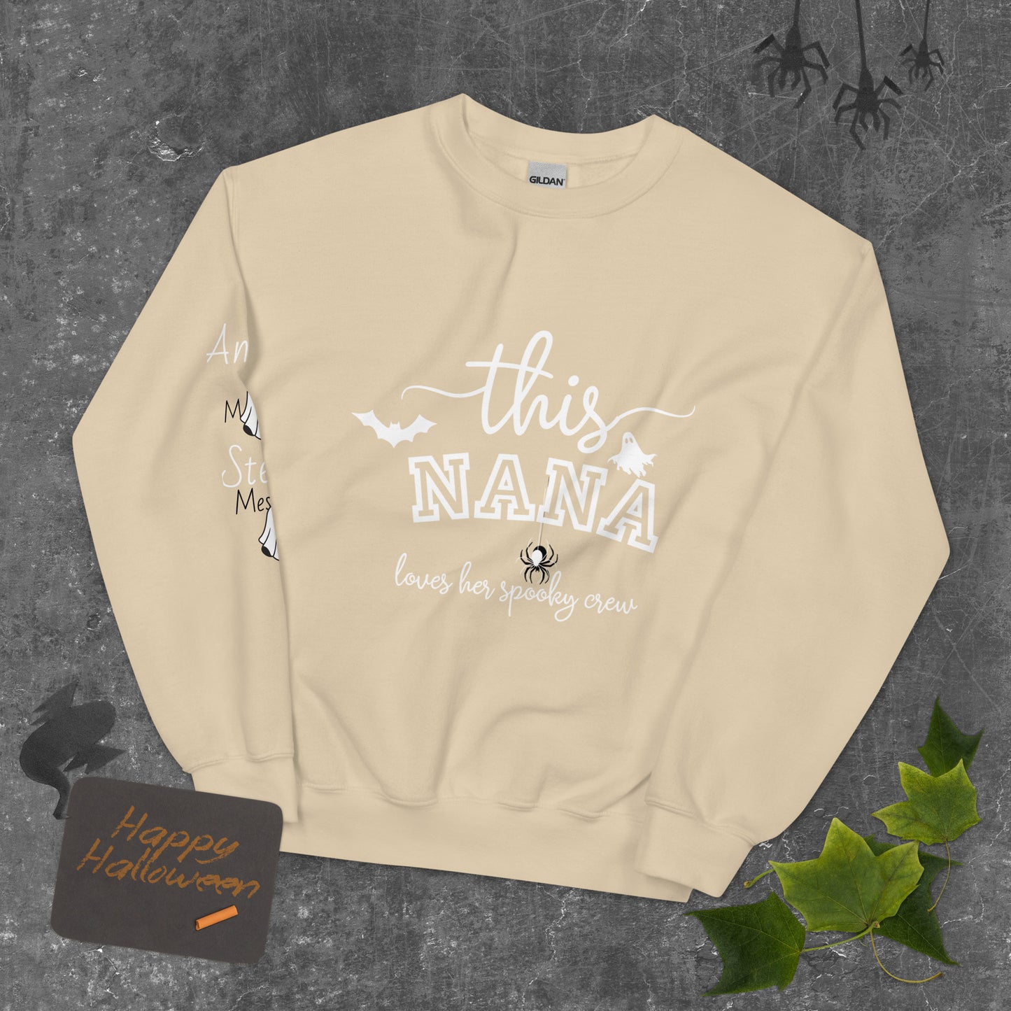 This "Momma/Nana/Memaw/Granny/Moma Loves Her Spooky Crew Sweatshirt/Hoodie - Irie Vybyz Tees & Thingz
