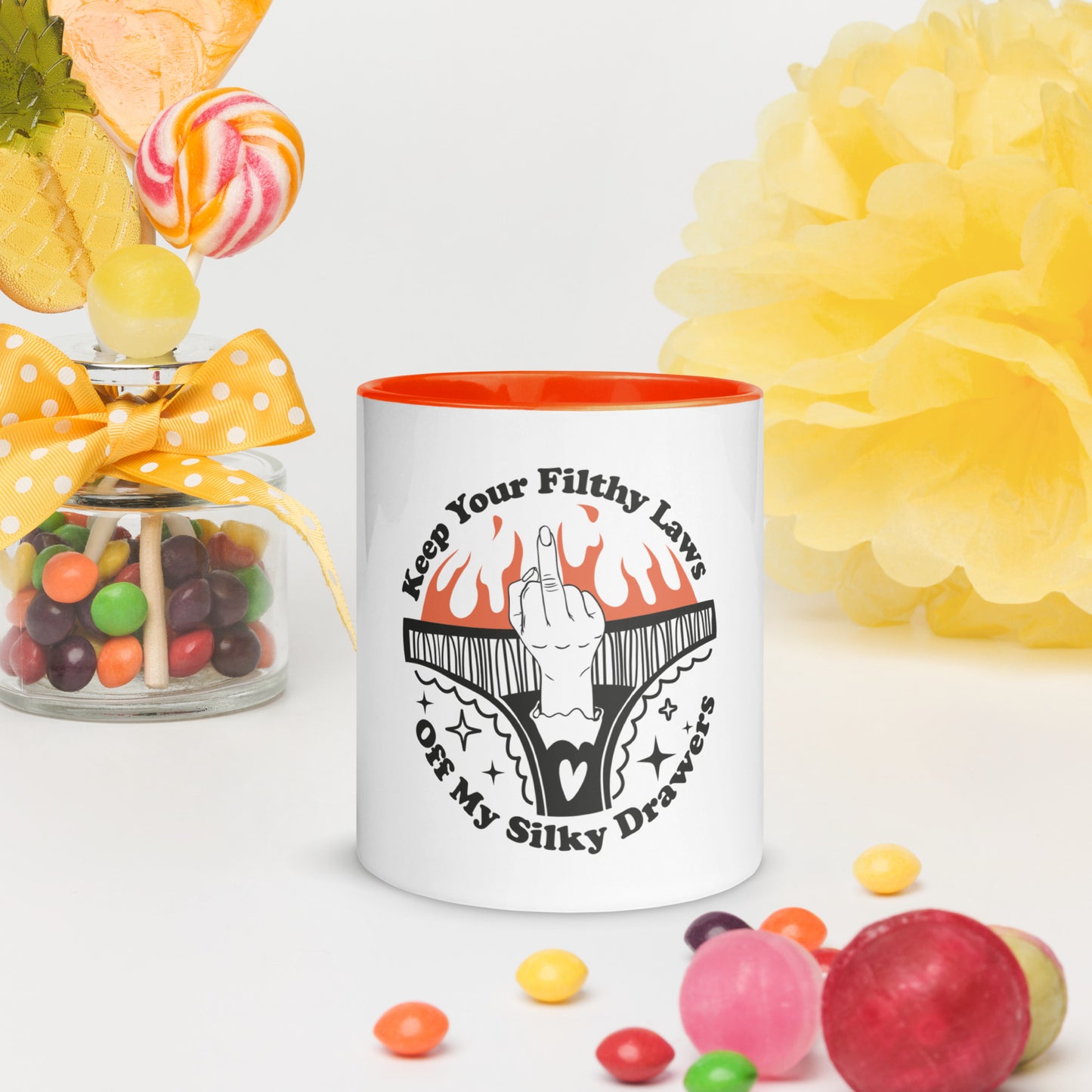 Keep Your Filthy Laws Off Mug with Color Inside - Irie Vybyz Tees & Thingz
