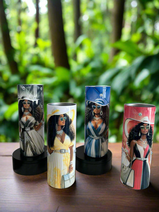 Blessed & Bougie Bling Tumbler – Where Faith Meets Fabulous