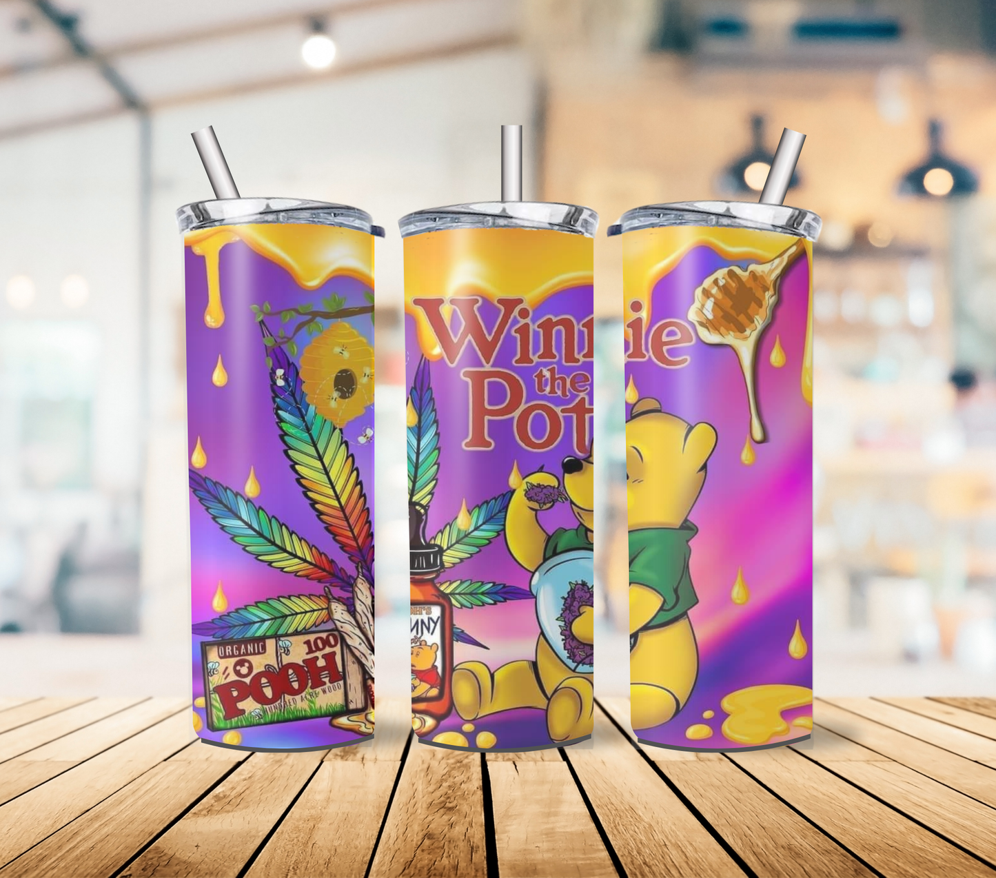 420 Themed 20oz Stainless Steel Tumbler with Lid and Straw