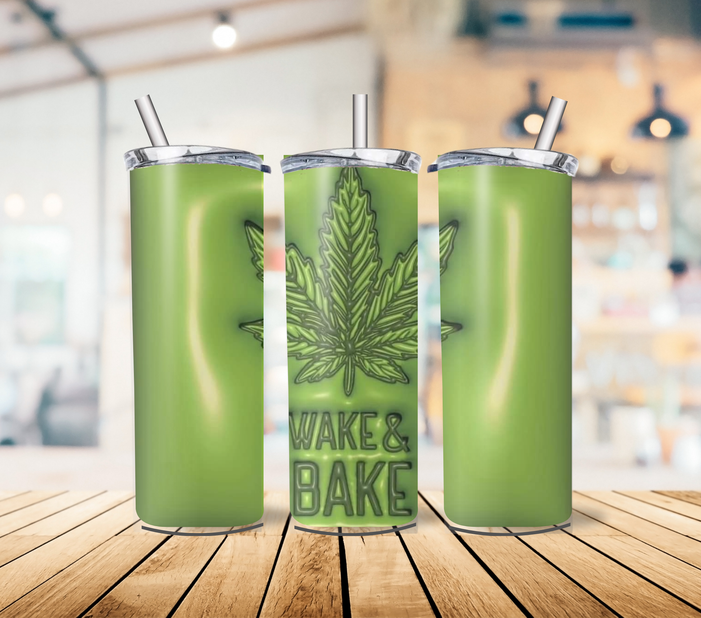 420 Themed 20oz Stainless Steel Tumbler with Lid and Straw