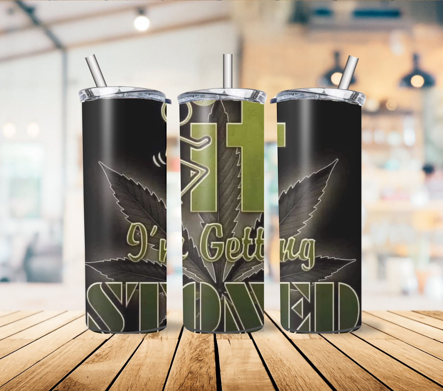 420 Themed 20oz Stainless Steel Tumbler with Lid and Straw