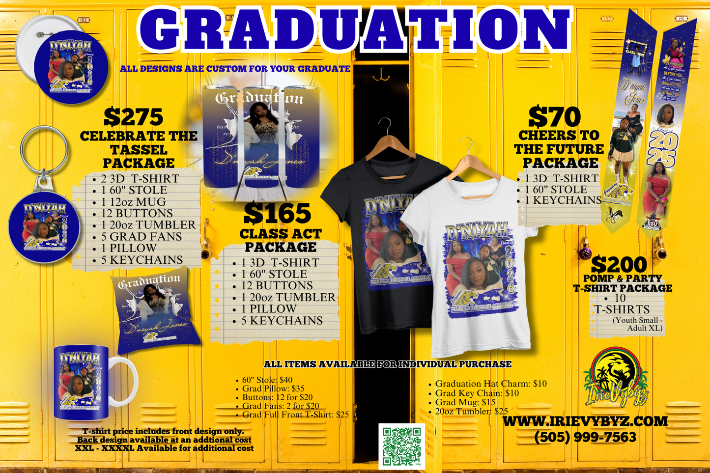 Graduation Event Packages (Custom Design Included)