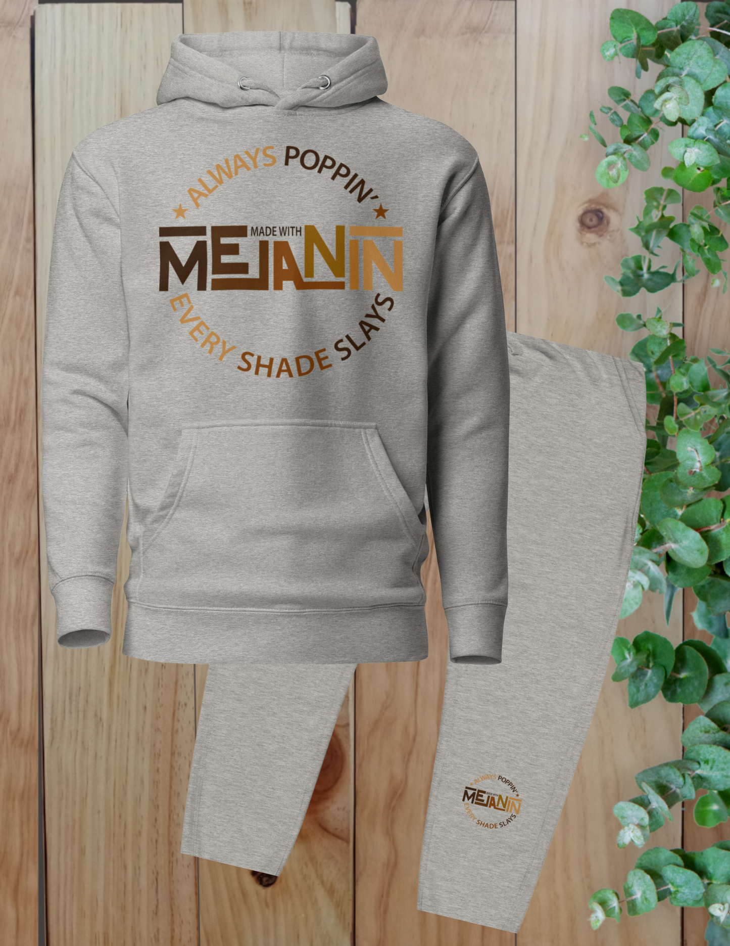 Melanin Poppin Jogger Set - Irie Vybyz Tees & Thingz