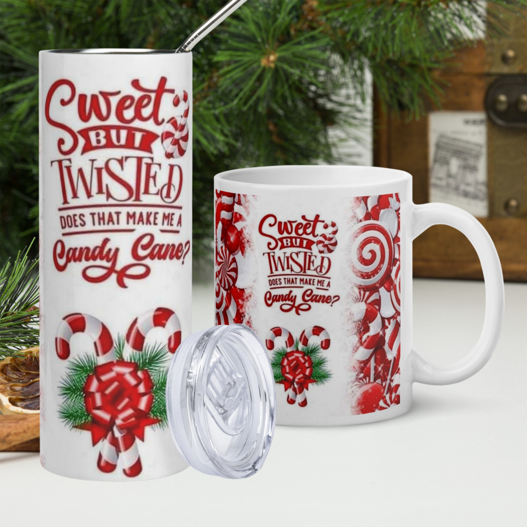 Christmas Drinkware Gift Sets with 20oz Stainless Steel Tumbler and 12oz Coffee Mug