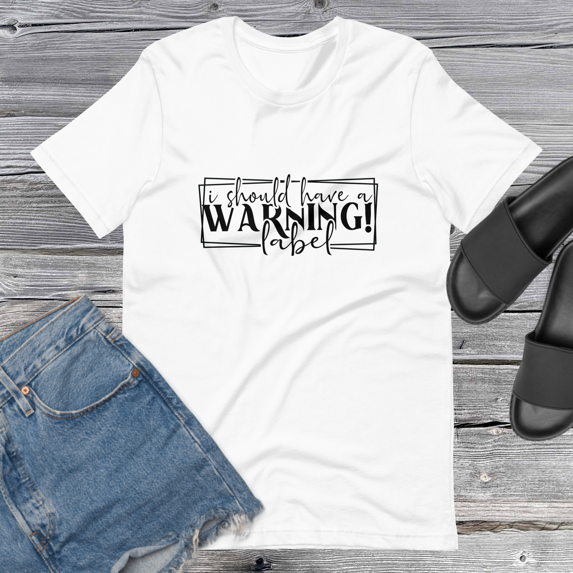 I Should Have A Warning Label Tee - Irie Vybyz Tees & Thingz