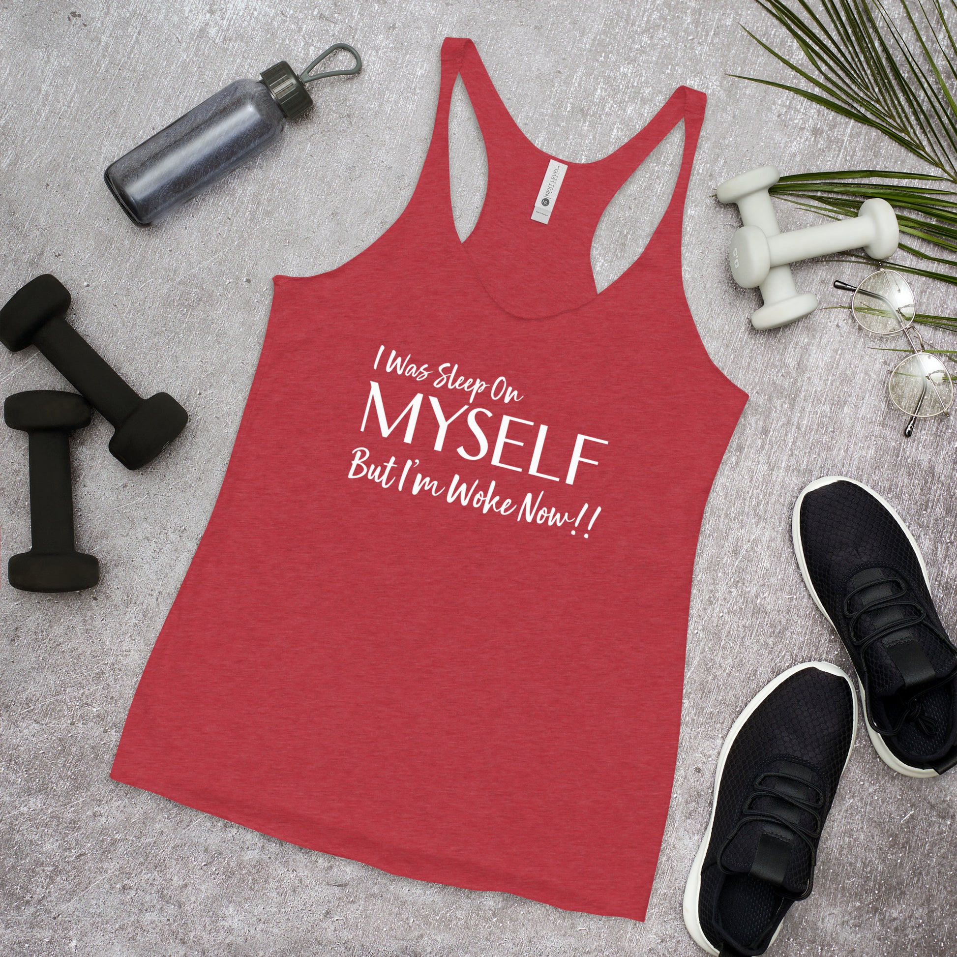 I Was Sleep On Myself Razor Back Tank - Irie Vybyz Tees & Thingz