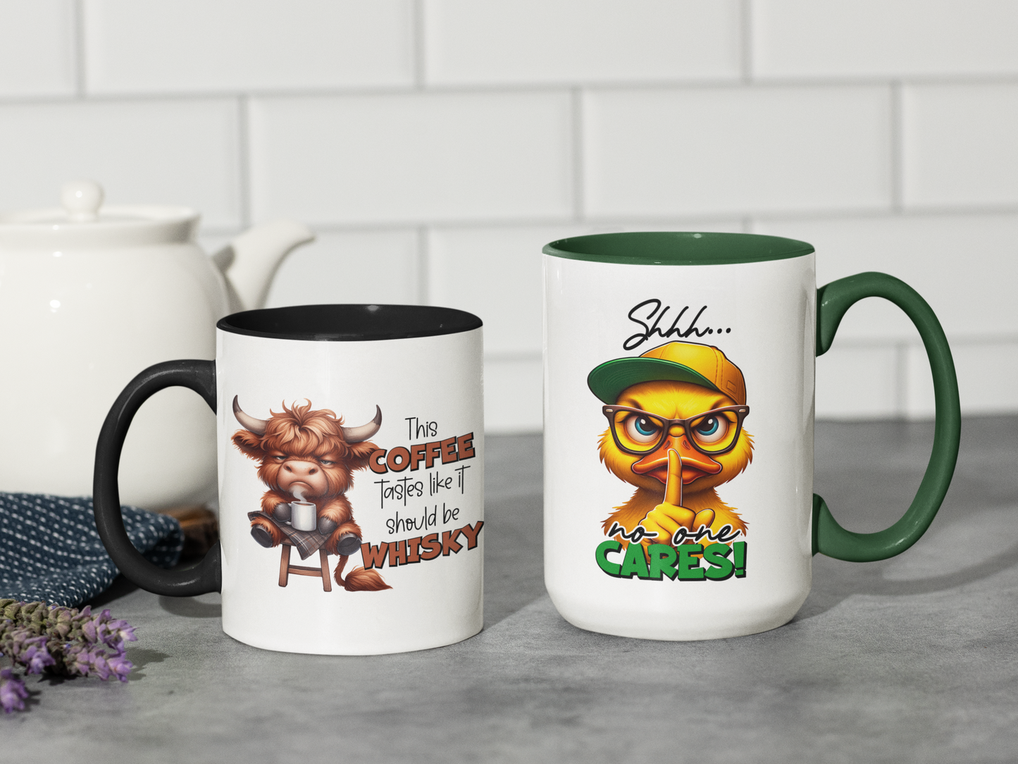 Farmyard Sass Collection – Funny & Sarcastic Animal Coffee Mugs (11oz & 15oz)