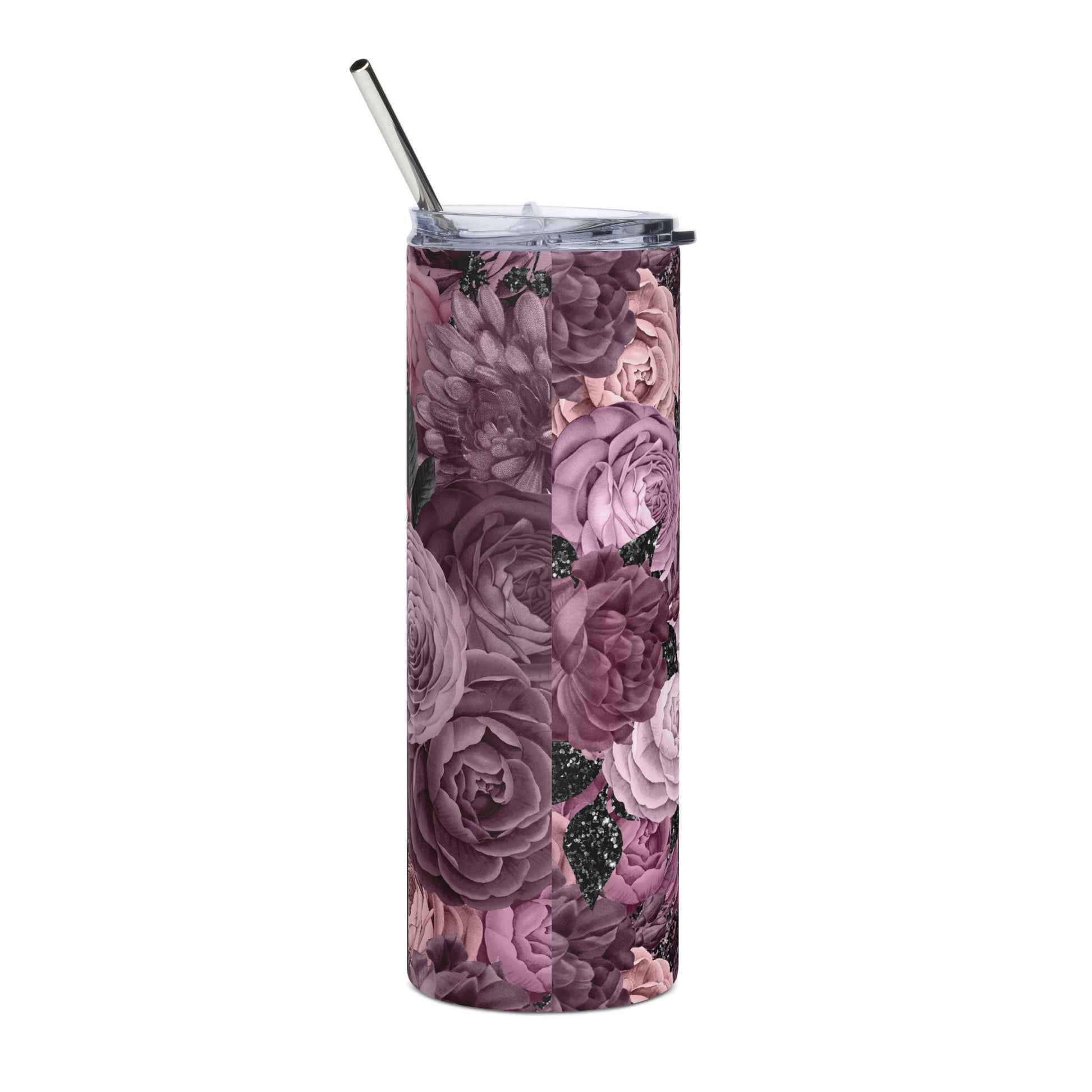 Personalized Floral Tumbler - Irie Vybyz Tees & Thingz