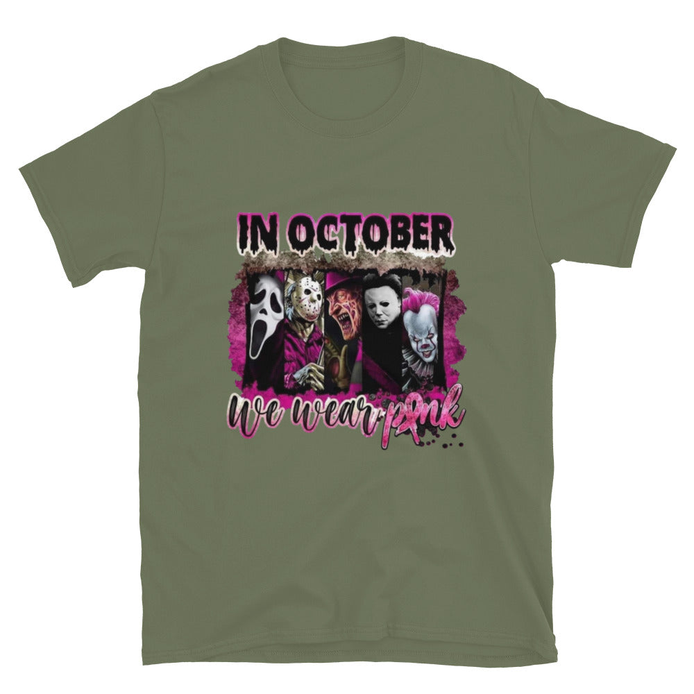 In October We Wear Pink Horror Film T-shirt, Hoodie, Sweatshirt