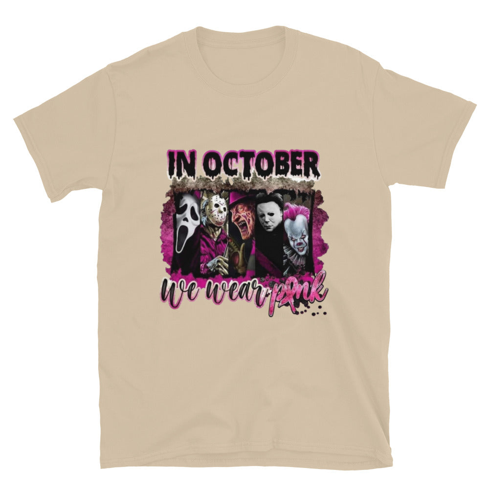 In October We Wear Pink Horror Film T-shirt, Hoodie, Sweatshirt