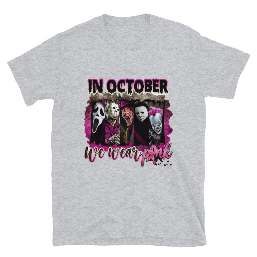 In October We Wear Pink Horror Film T-shirt, Hoodie, Sweatshirt