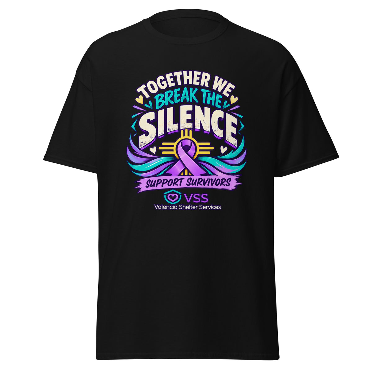Domestic Violence Awareness Apparel Benefiting Valencia Shelter Services - Irie Vybyz Tees & Thingz