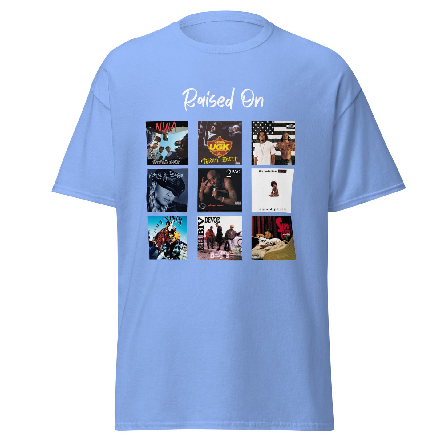 Raised On 90s Hip Hop Album Cover 100% Cotton T-Shirt