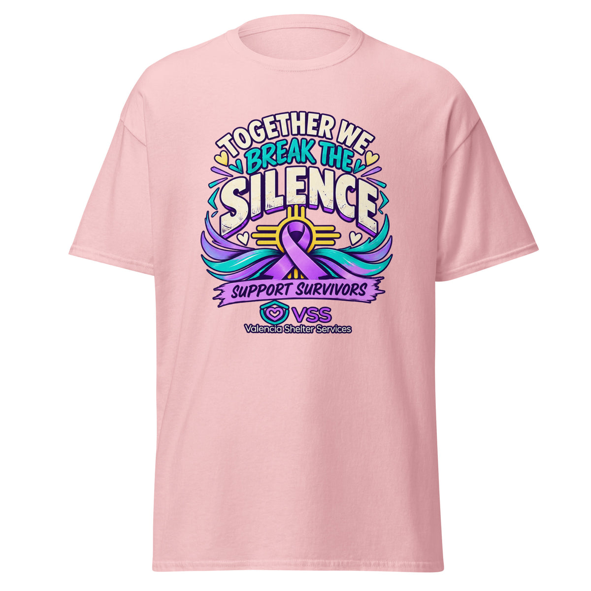 Domestic Violence Awareness Apparel Benefiting Valencia Shelter Services - Irie Vybyz Tees & Thingz