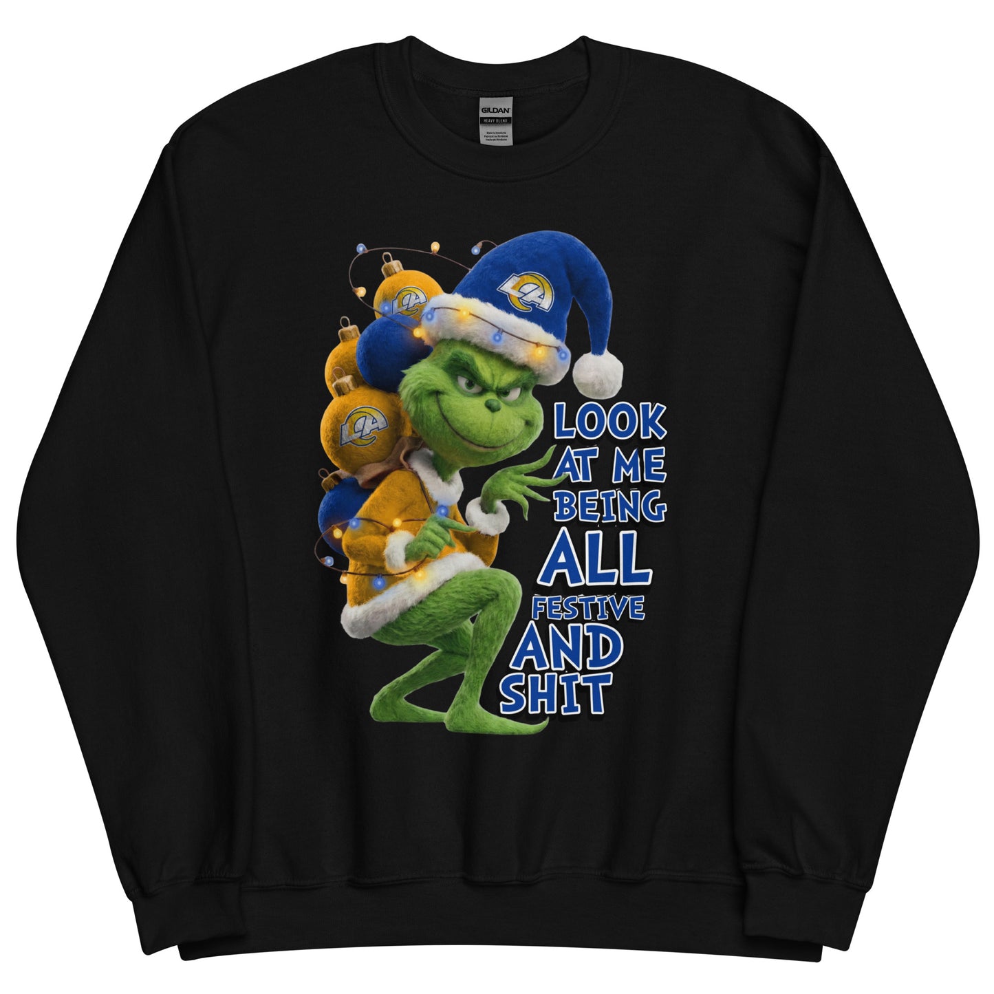 Festive Sports Grinch Sweatshirt – Custom Team Edition