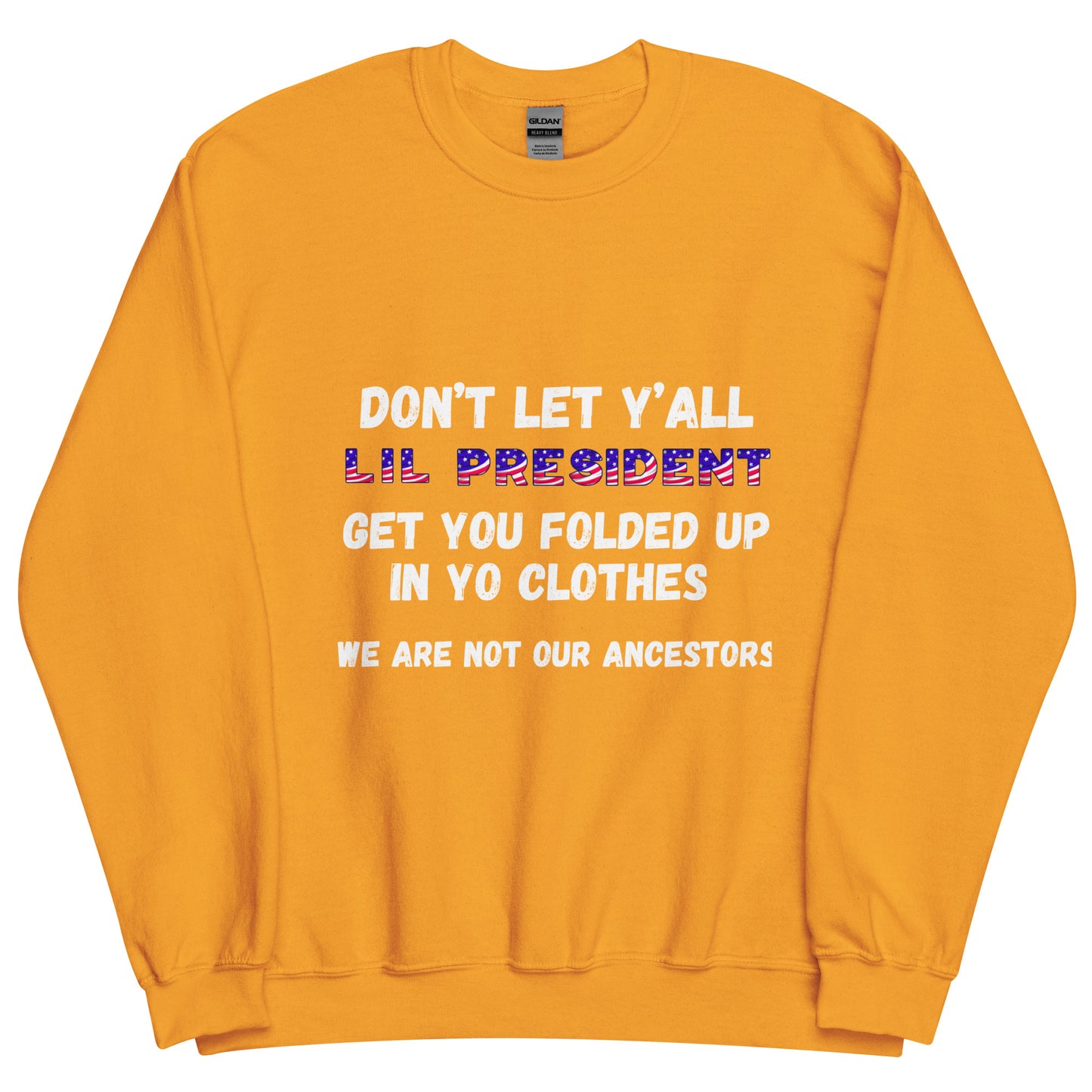 Don't Let Yall Lil President Get Ya.... We Still Not Going Back Unisex Cotton Tee/Sweatshirt/Hoodie