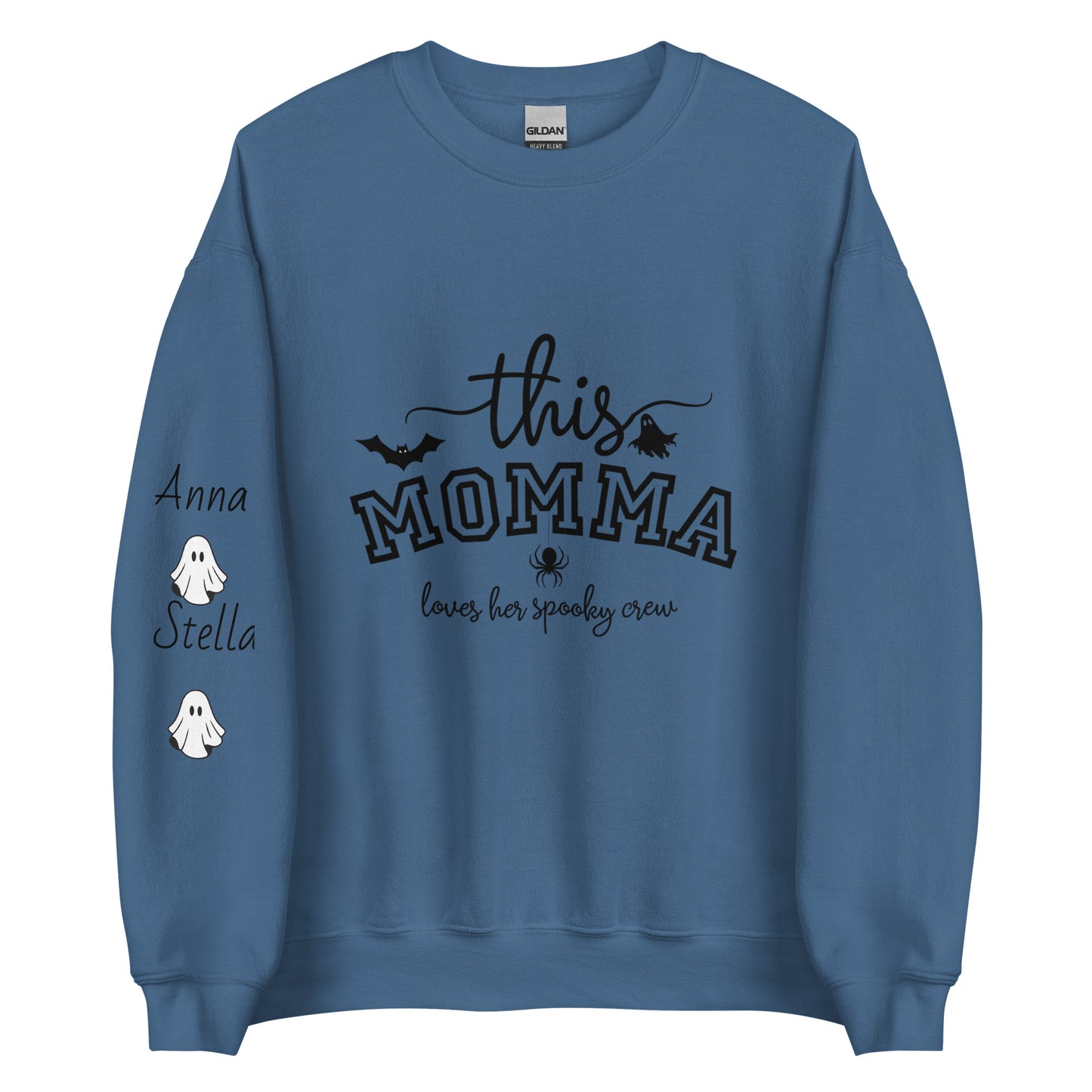 This "Momma/Nana/Memaw/Granny/Moma Loves Her Spooky Crew Sweatshirt/Hoodie