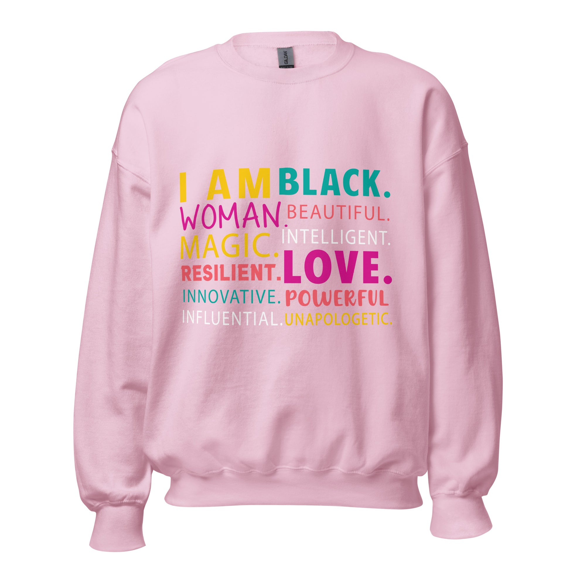 Black Woman WordArt Sweatshirt - Irie Vybyz Tees & Thingz