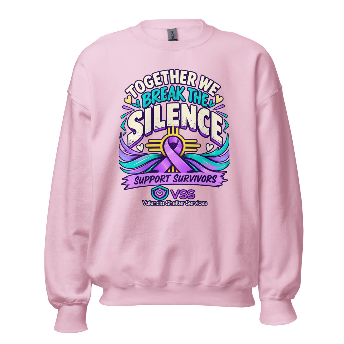 Domestic Violence Awareness Apparel Benefiting Valencia Shelter Services - Irie Vybyz Tees & Thingz