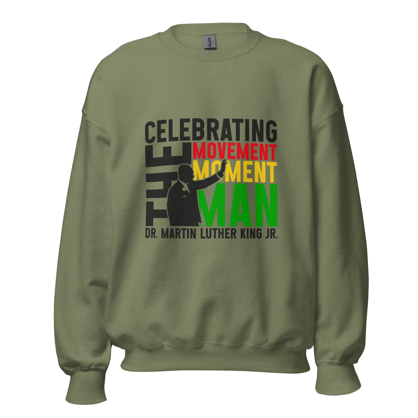 MLK Legacy Shirt – Celebrating the Movement, the Moment, and the Man in Vibrant Style (Available as T-Shirt, Hoodie, or Sweatshirt)