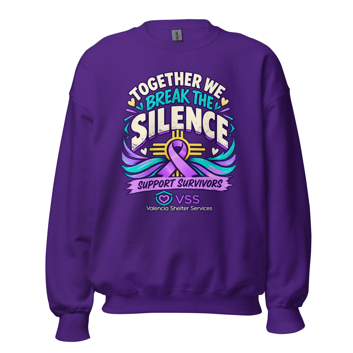 Domestic Violence Awareness Apparel Benefiting Valencia Shelter Services - Irie Vybyz Tees & Thingz