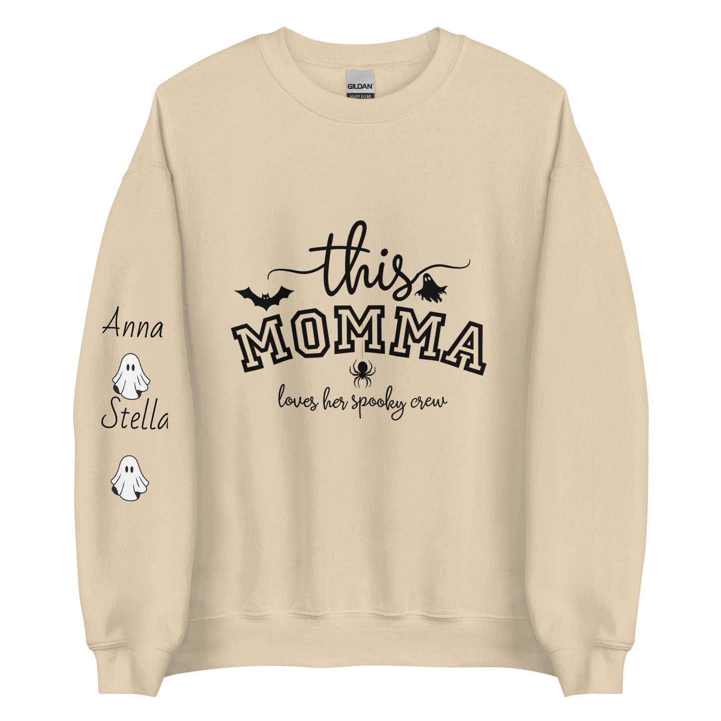 This "Momma/Nana/Memaw/Granny/Moma Loves Her Spooky Crew Sweatshirt/Hoodie