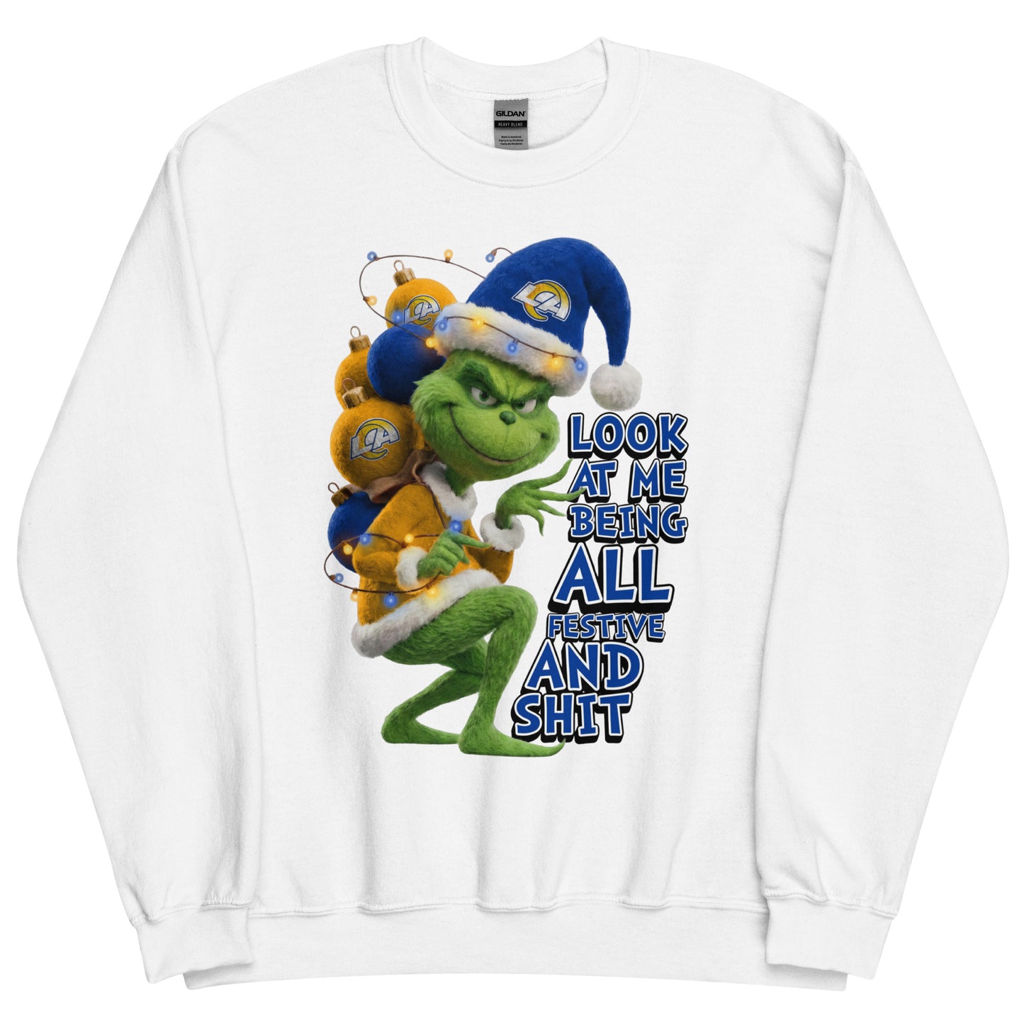 Festive Sports Grinch Sweatshirt – Custom Team Edition