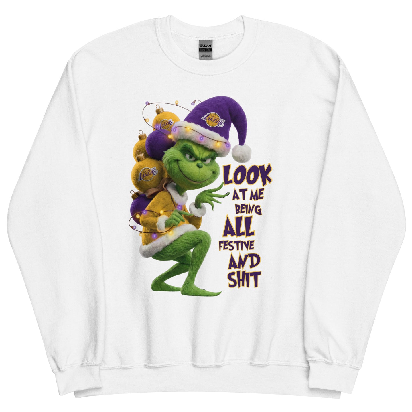 Festive Sports Grinch Sweatshirt – Custom Team Edition